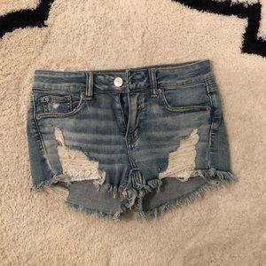 American eagle ripped jeans shorts